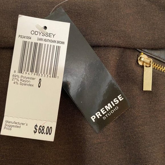 Premise Studio Odyssey Brown Skirt Size 8 - Picture 2 of 7